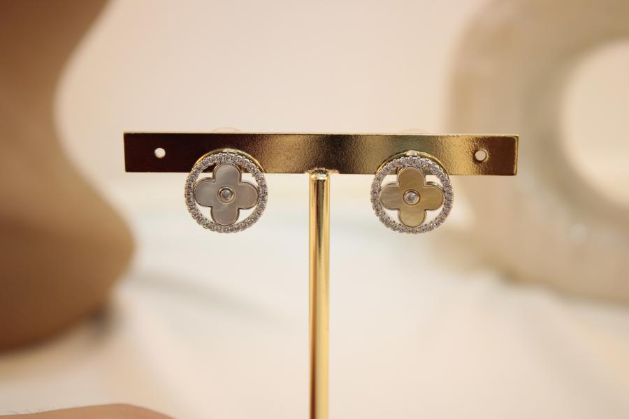 Arete dupe van cleef con brillo