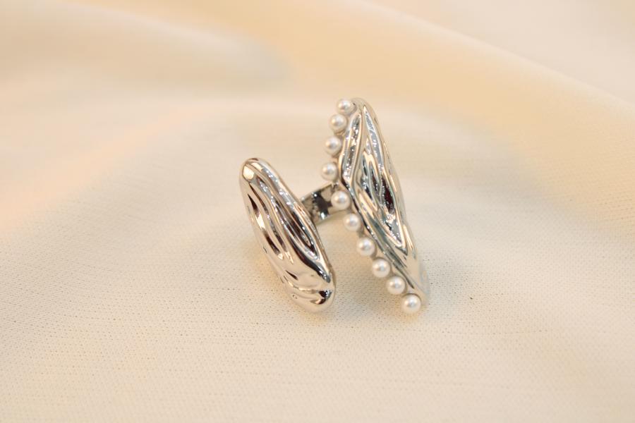 Anillo Chunky Diez Perlas