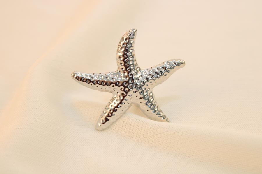 Anillo Estrella De Mar Grande
