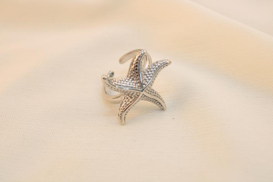 Anillo De Estrella De Mar Mediano