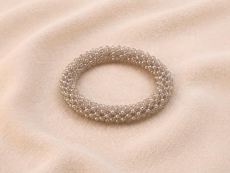 Pulsera Tejida Kumihimo Gris 6