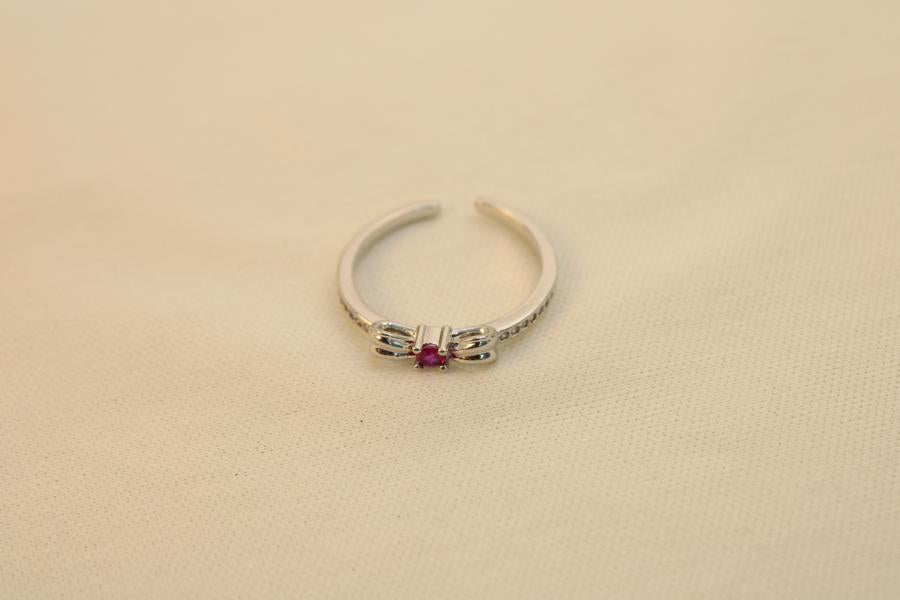 Anillo De Lazo Rosa