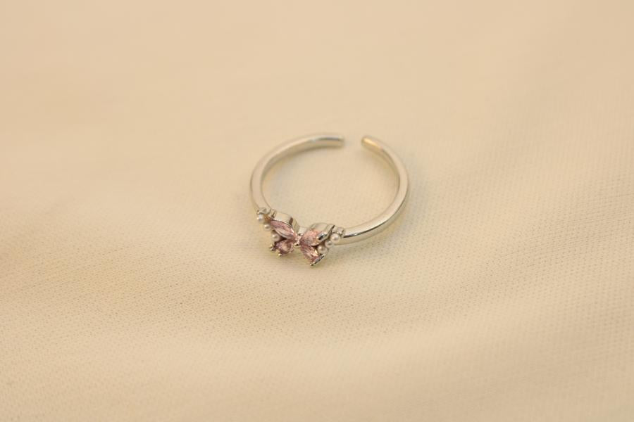 Anillo De Mariposa Rosa