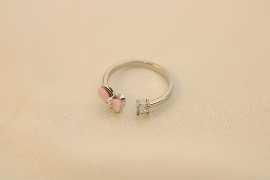Anillo De Mariposa Rosa