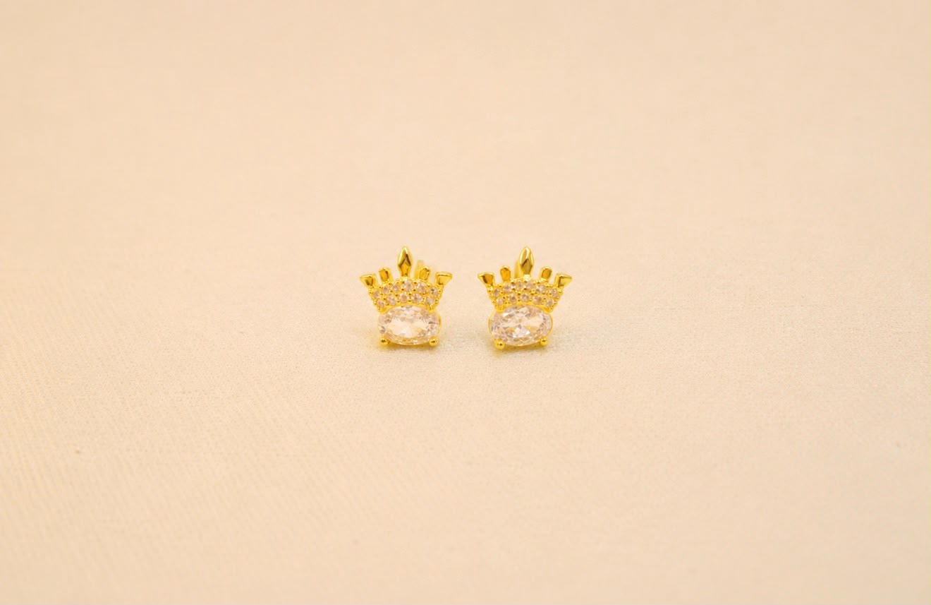 Arete De Corona Con Zirconia