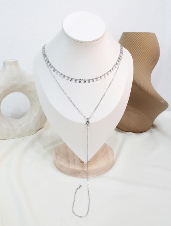 Cadena Con Colgante Zirconia