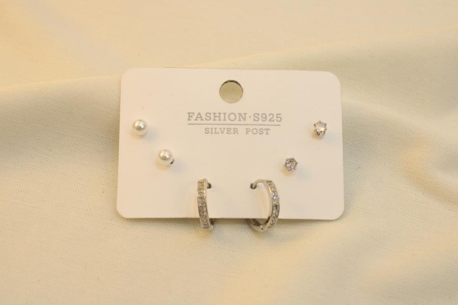 Set De Argolla, Zirconia Y Perla