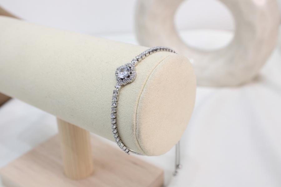 Pulsera Ajustable De Brillante