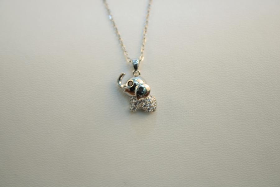Cadena Fina Elefante Pequeña