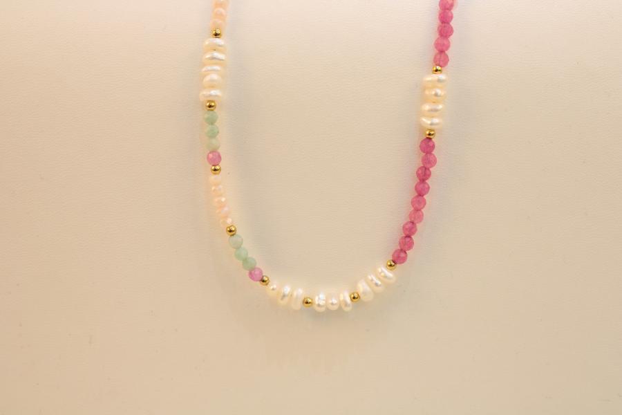 Cadena con cristal de murano