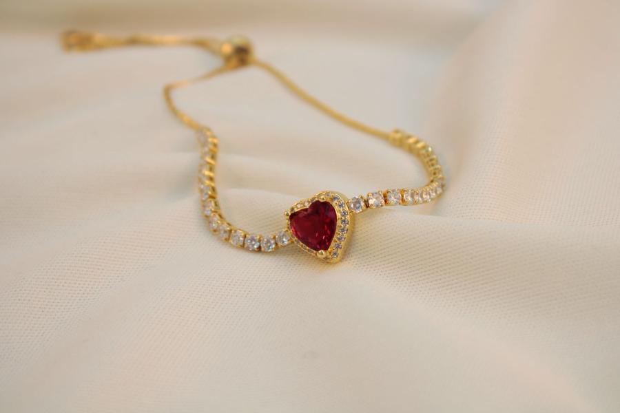 Pulsera ajustable corazon