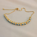 Pulsera ajustable ojo turco