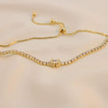 Pulsera ajustable con zirconia