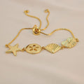Pulsera ajustable concha
