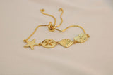 Pulsera ajustable concha