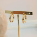 Arete argolla perlas
