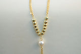 Cadena perla blanca