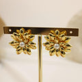 Arete De Flor Con Perla