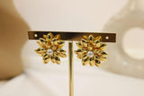 Arete De Flor Con Perla