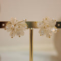 Arete De Flor Blanca