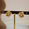 Arete Dorado De Nudo Pequeño