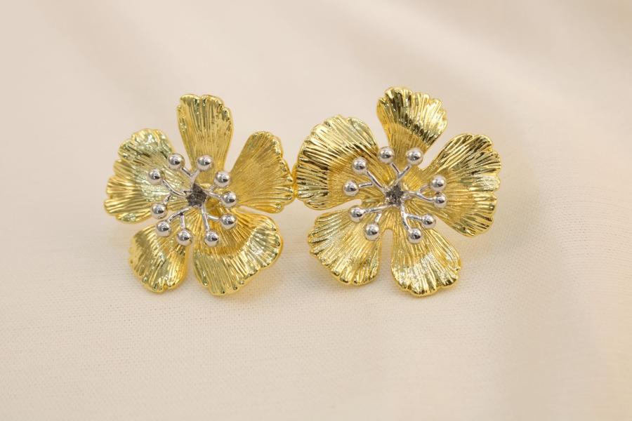Arete De Flor Combianado