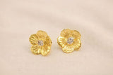 Arete De Flor Con Zirconia