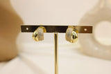 Arete Dorado Con Mitad De Zironias