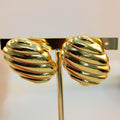 Arete Chunky Circular Con Textura