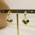 Arete con dije corazon