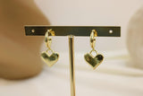 Arete con dije corazon