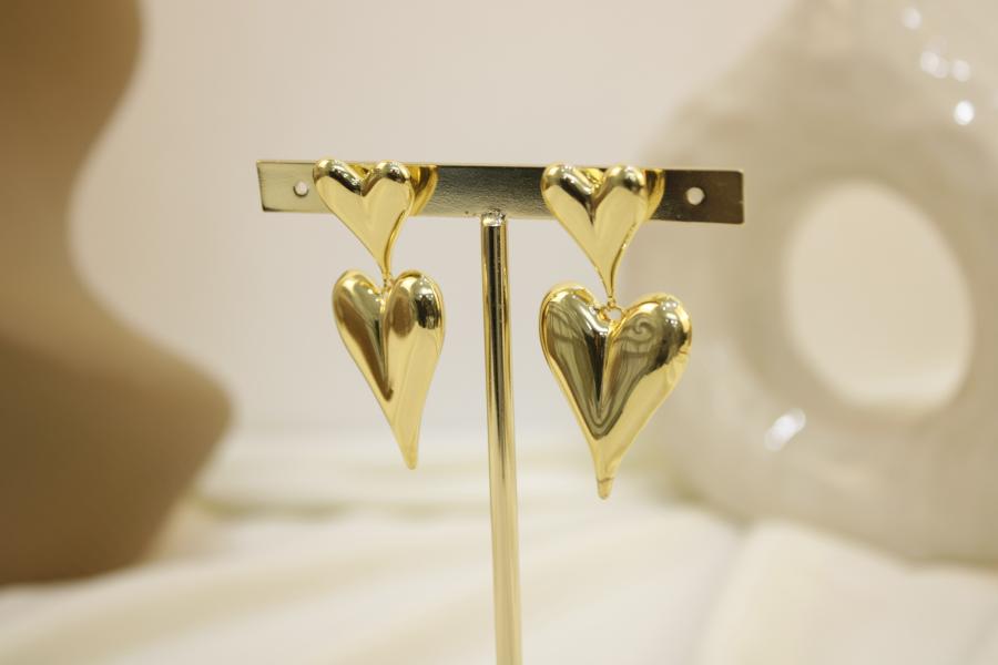 Arete doble corazon