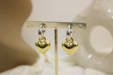 Arete combinado corazón