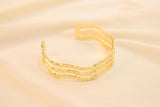 Brazalete trio con relieve