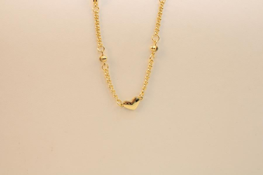 Cadena con 3 corazones