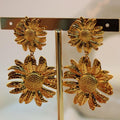 Arete Acero Girasol Doble