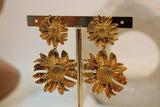 Arete Acero Girasol Doble