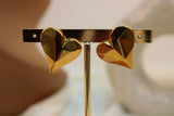 Arete acero corazon con relieve
