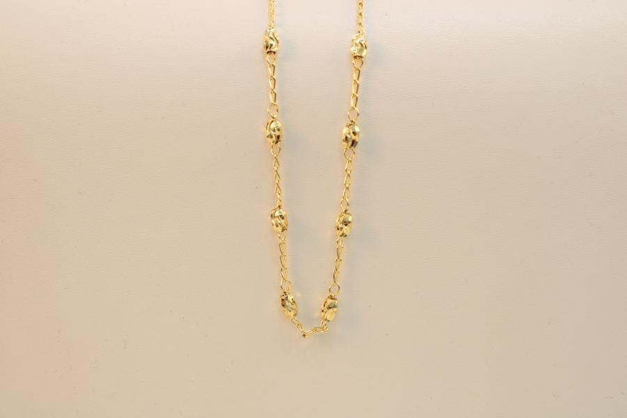 Cadena perlas dorado