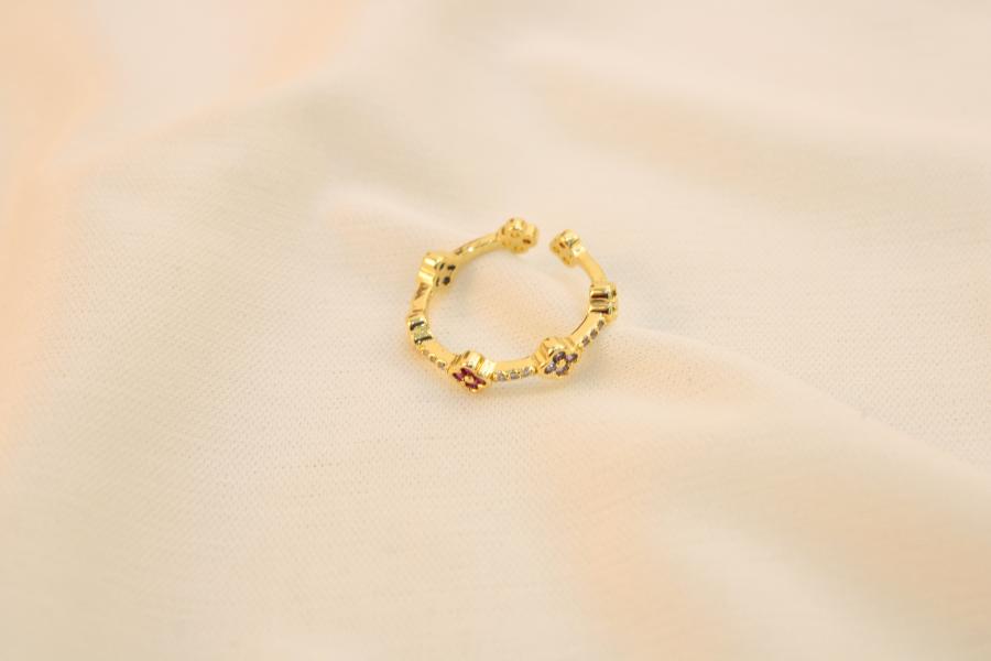 Anillo Dupe Van Cleef De Colores