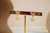 Arete corazon pendiente zirconia