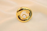 Anillo Chunky Con Perla