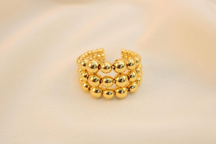 Anillo Chunky De Perlas