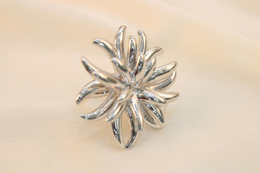 Anillo Chunky De Flor
