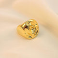 Anillo Chunky Arrugado En