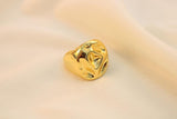 Anillo Chunky Arrugado En