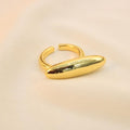 Anillo Chunky Ovalado Liso