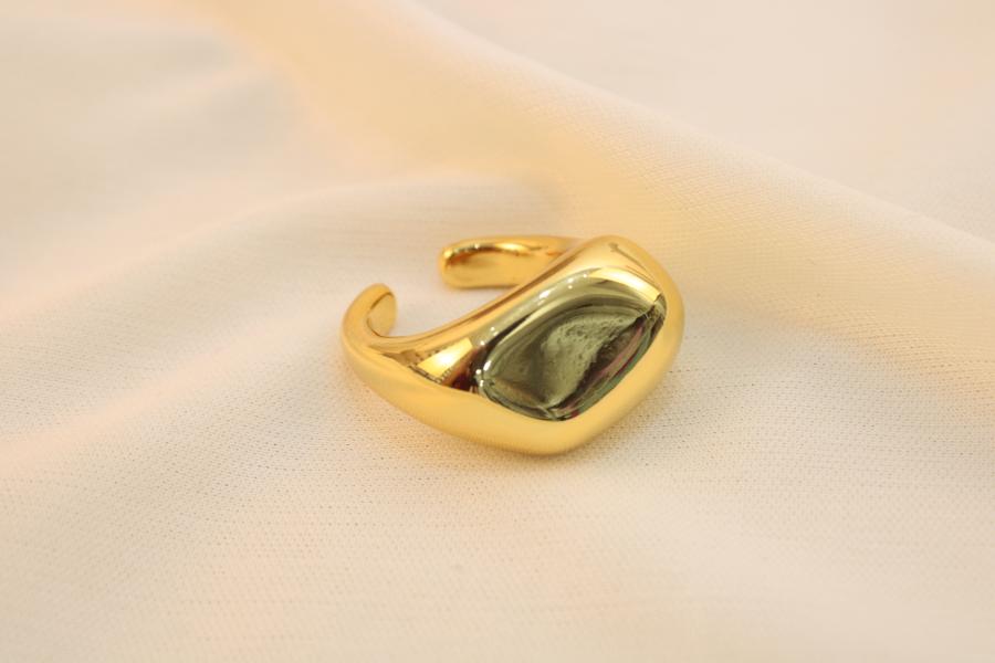 Anillo Chunky Con Relieve