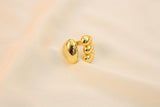 Anillo Abierto De Tres Perlas