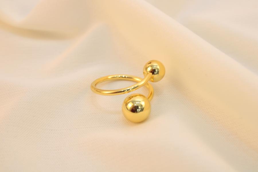 Anillo Invertido De Perlas